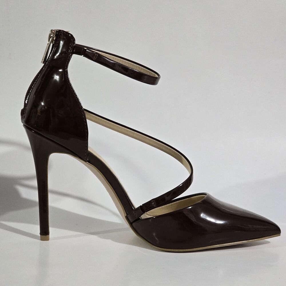 Jessica Simpson - Size 10 - High Heel - Stilleto Patent Faux Leather - Brown - Picture 6 of 10